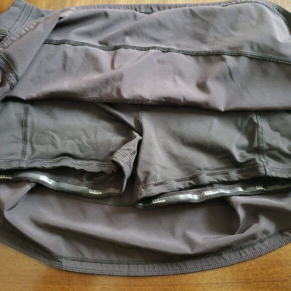 Lululemon pace black skort, size 8, tall - Picture 7 of 7